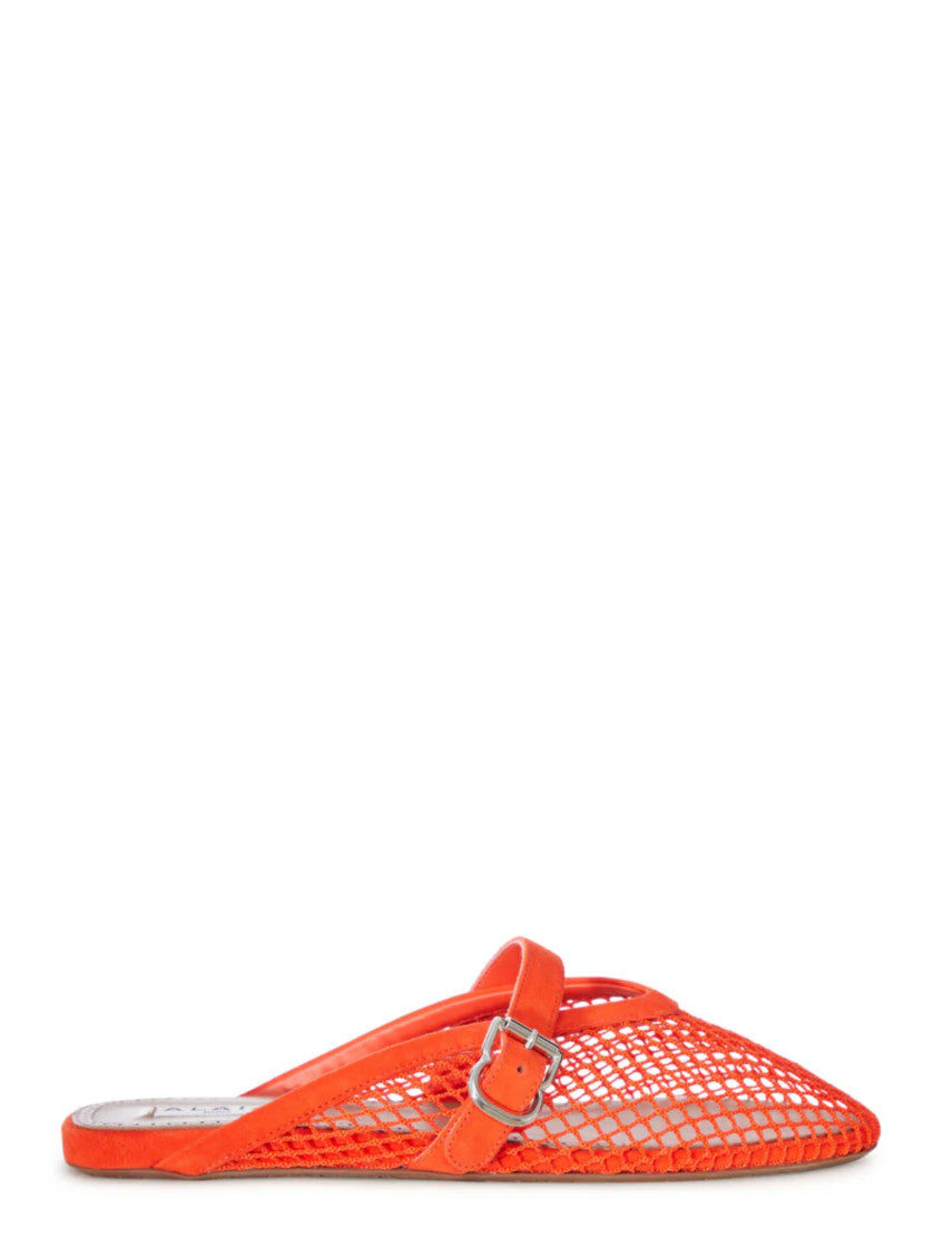 Orange Woven Sandals 1