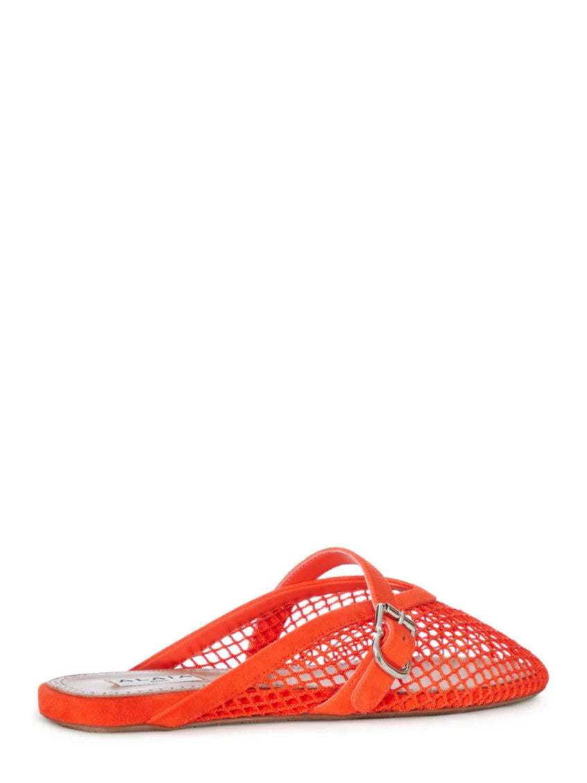 Orange Woven Sandals 3