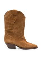 Brown Solid Boots 1
