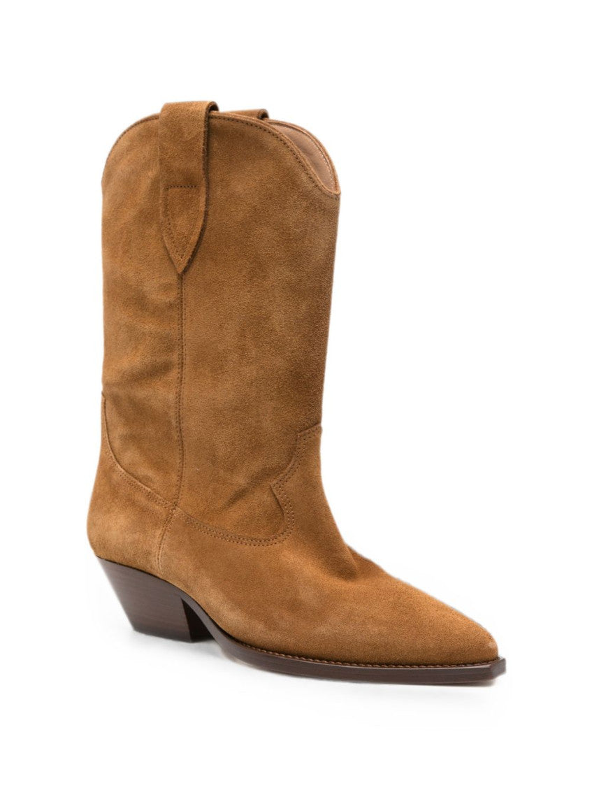 Brown Solid Boots 2