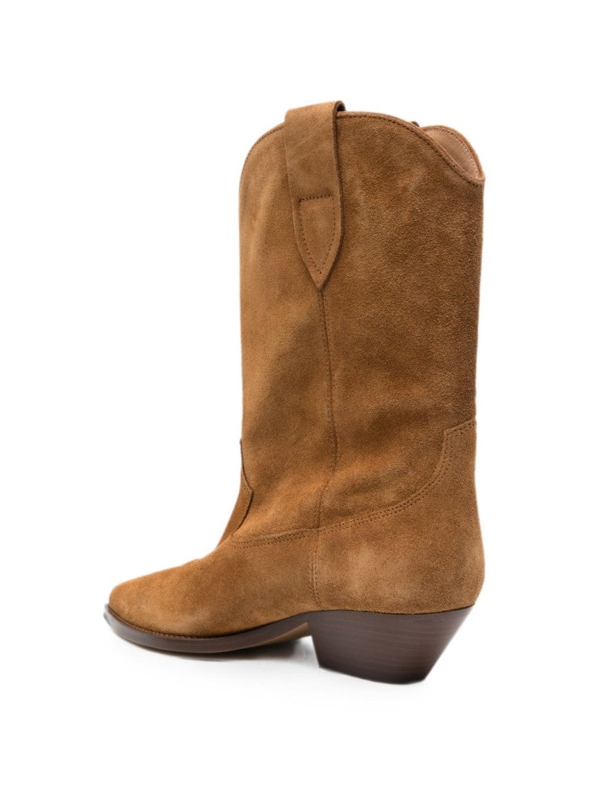 Brown Solid Boots 3