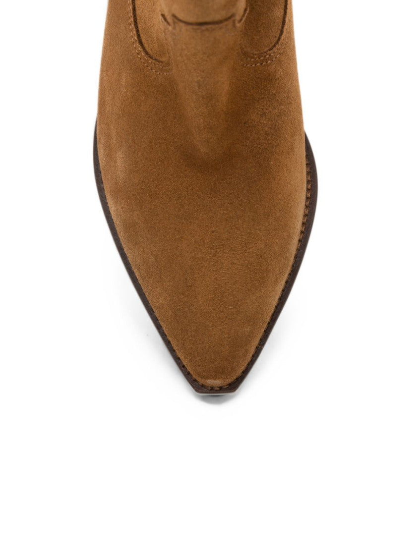 Brown Solid Boots 4