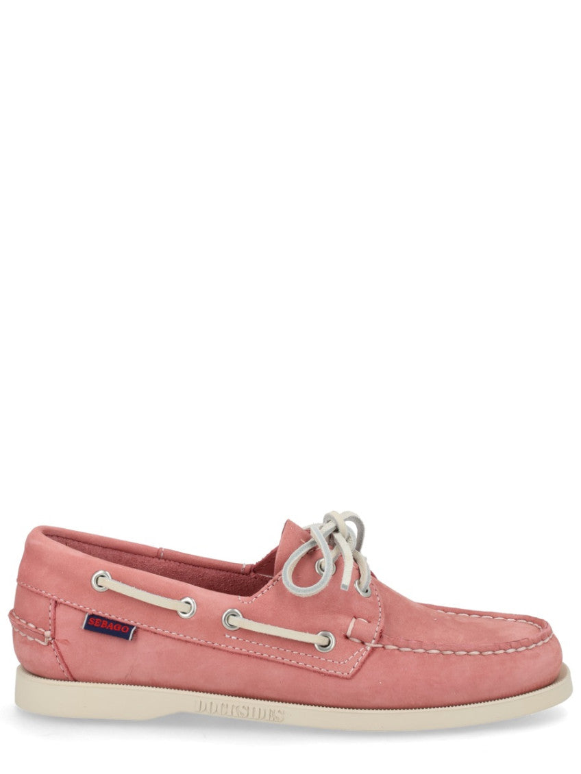 Pink Lace-up Loafers 1