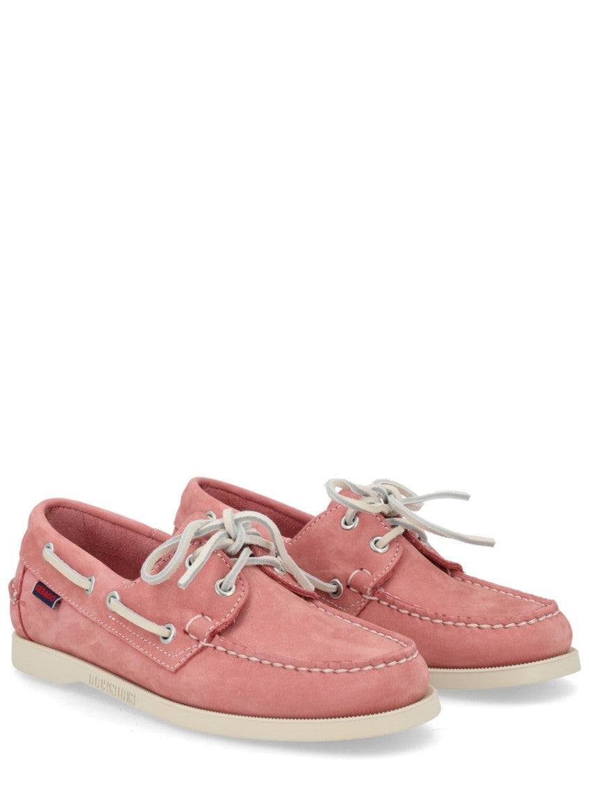 Pink Lace-up Loafers 2