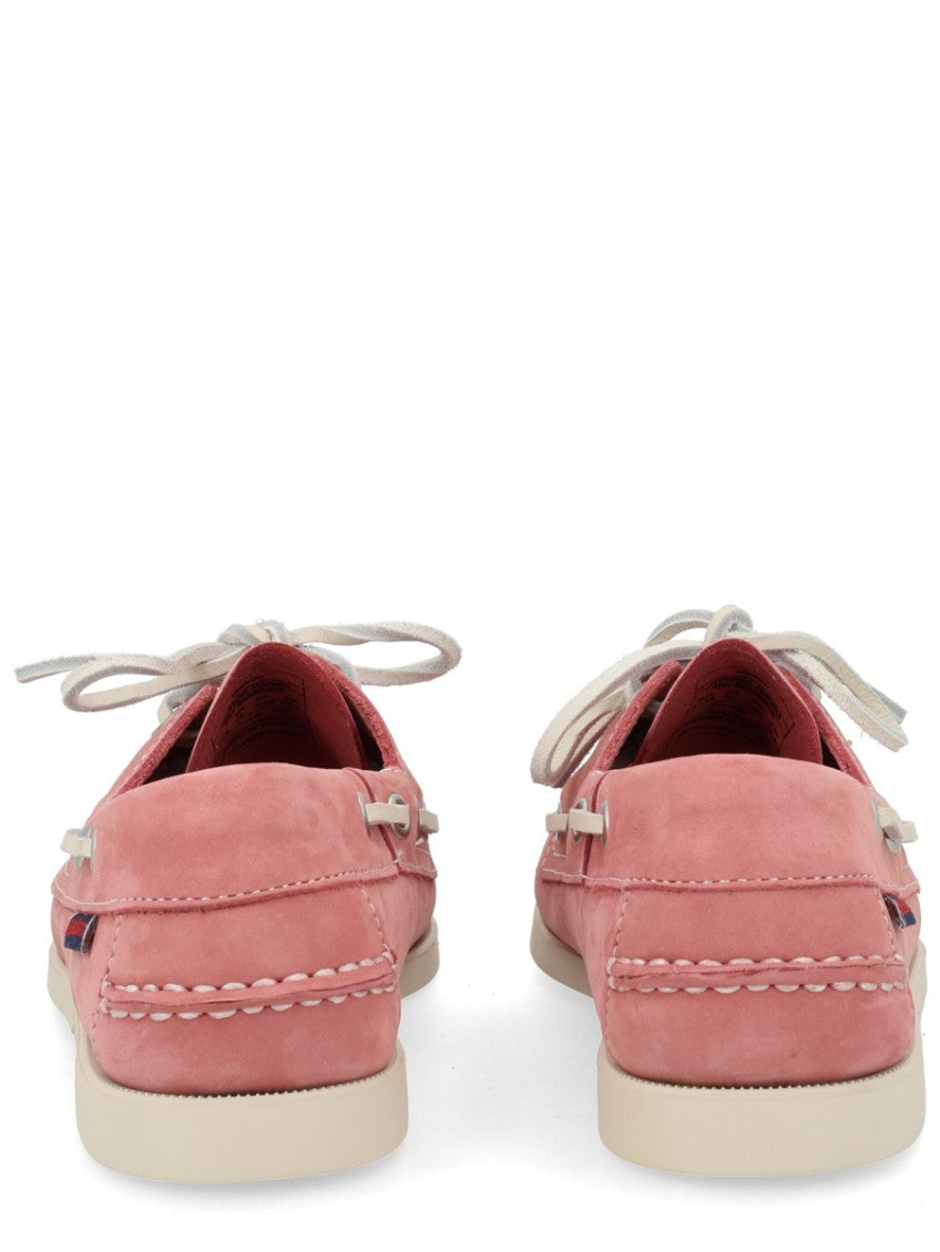 Pink Lace-up Loafers 4
