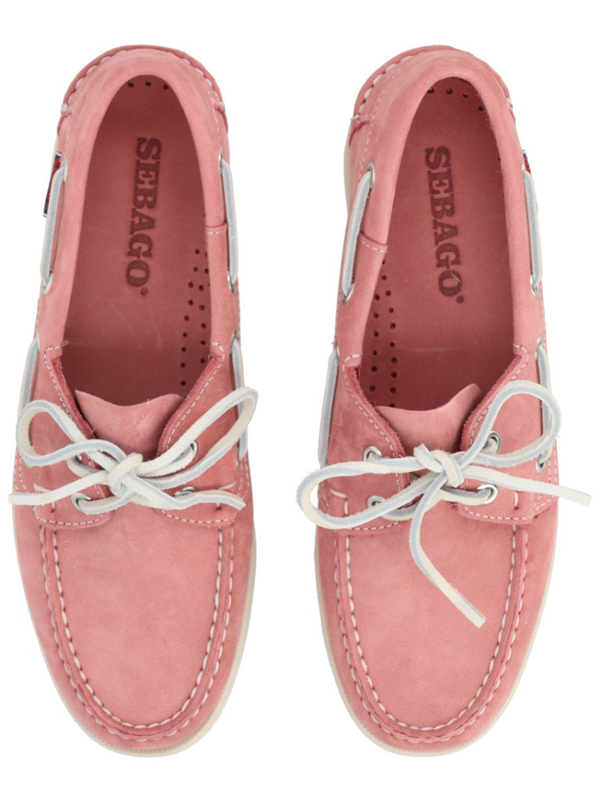 Pink Lace-up Loafers 5