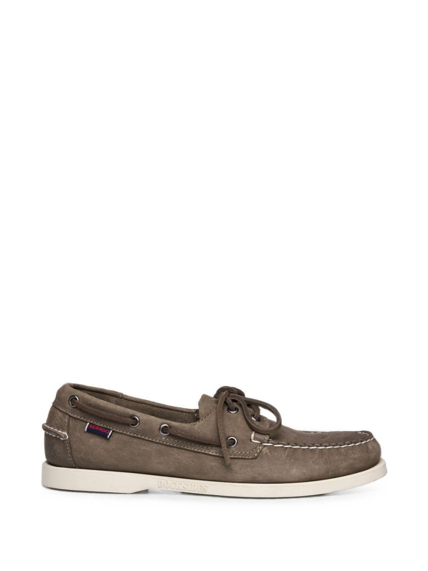 Dark Grey Lace-up Loafers 1