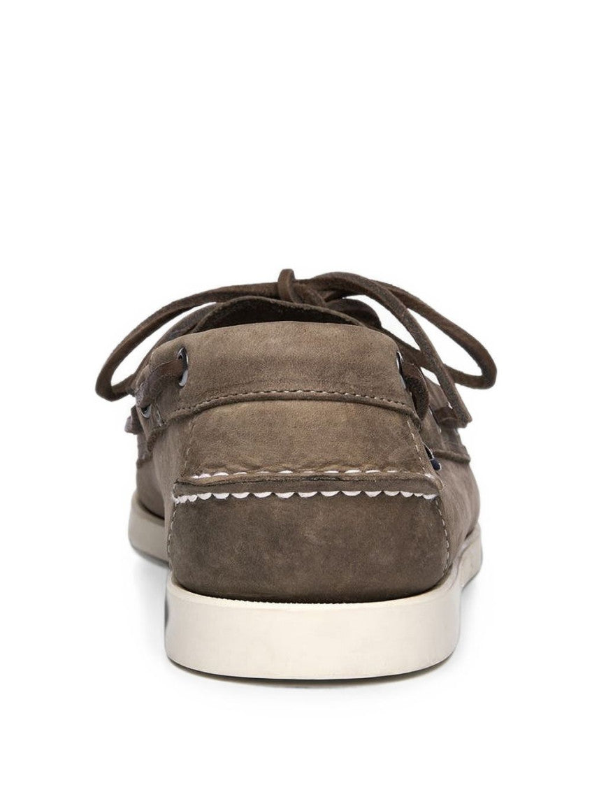 Dark Grey Lace-up Loafers 3