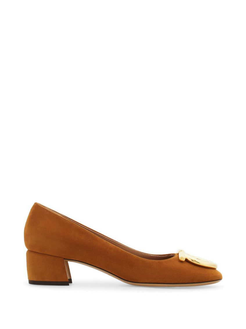 Brown Suede Pumps 1