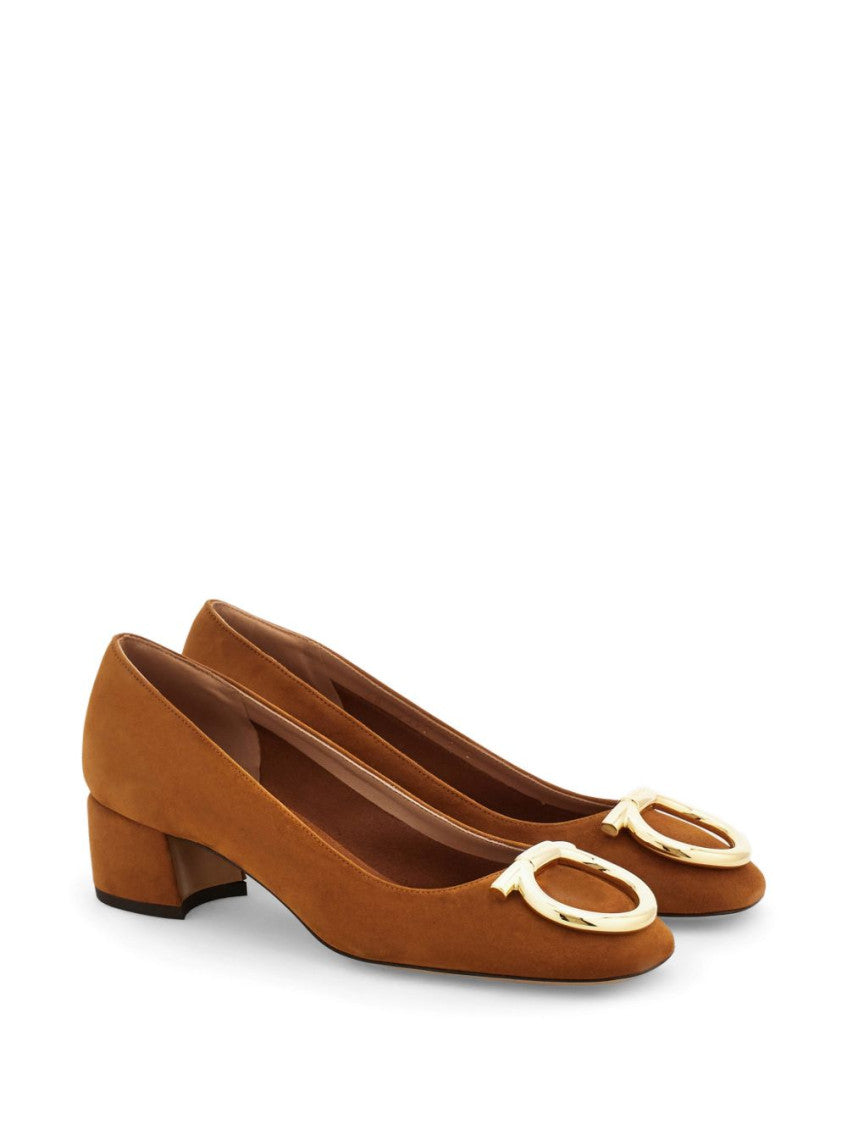 Brown Suede Pumps 2