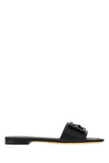 Black Logo Sandals 1