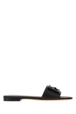 Black Logo Sandals 1