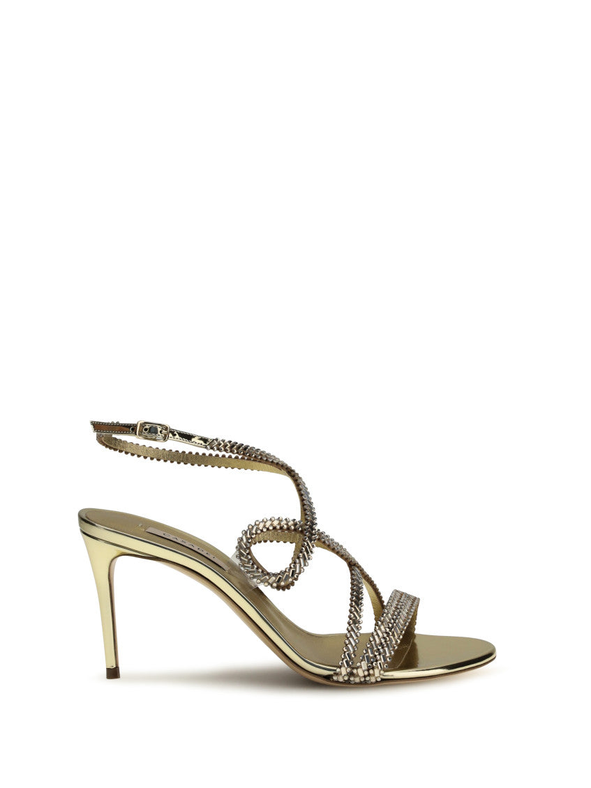 Golden Embellished Heels 1