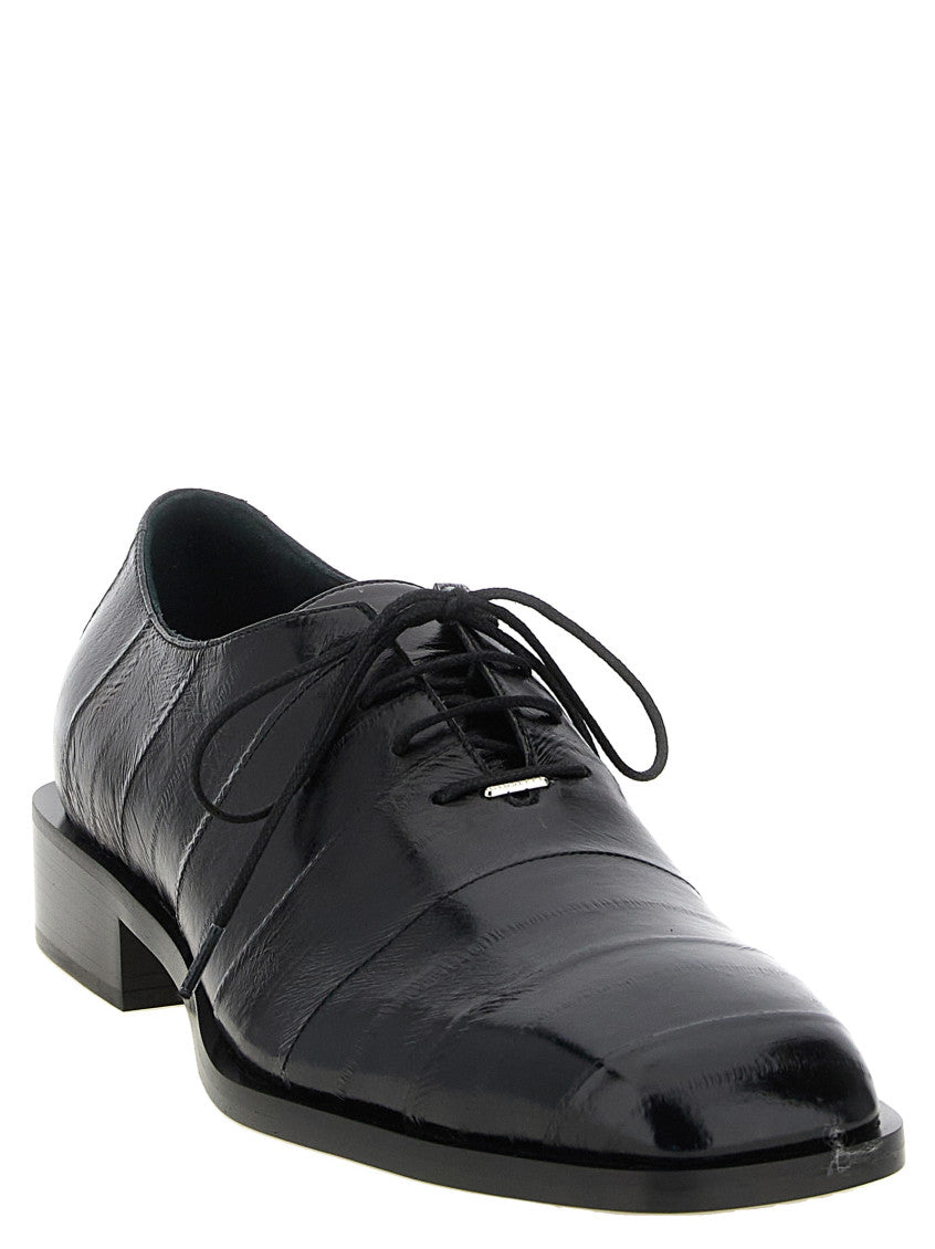 Black Leather Lace Ups Shoes 2