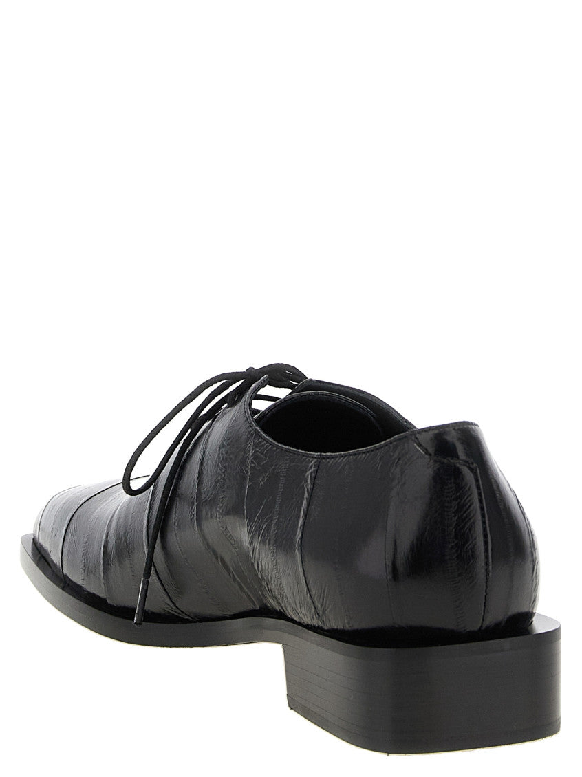 Black Leather Lace Ups Shoes 3