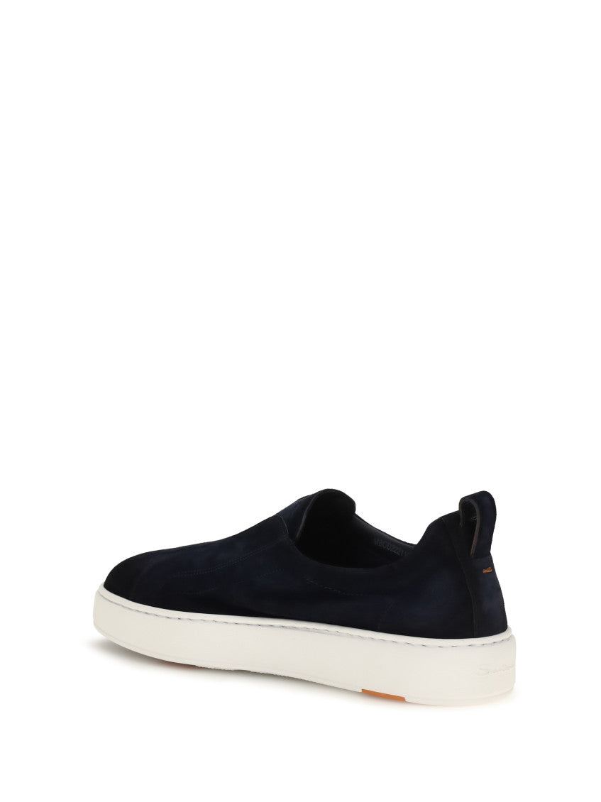 Navy Blue Slip-on Sneakers 3