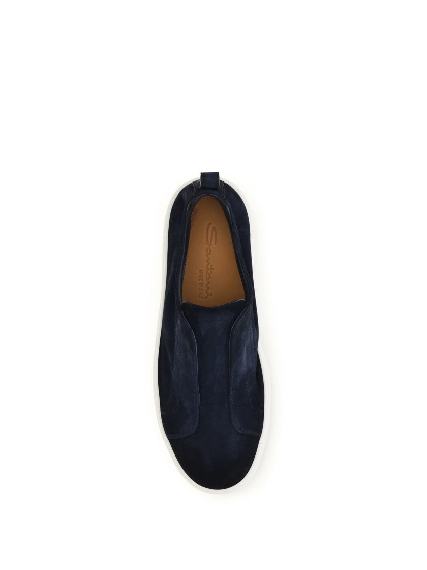 Navy Blue Slip-on Sneakers 4