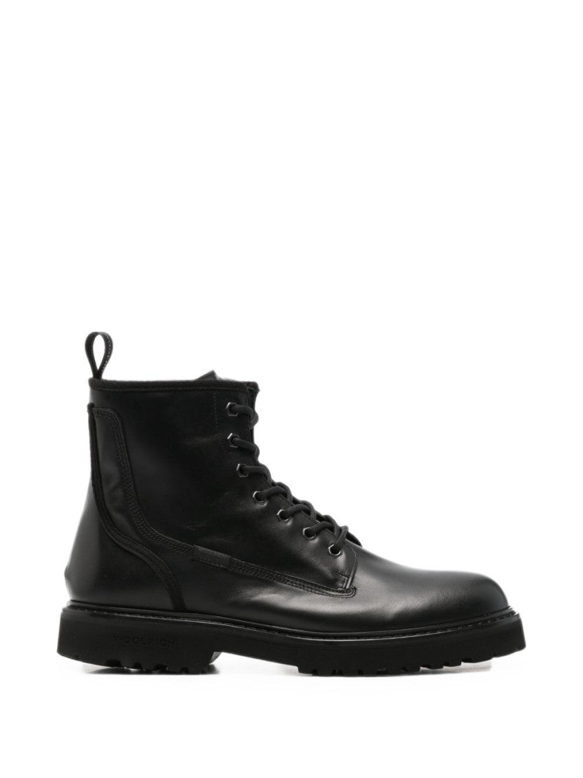 Black Lace Up Boots 1