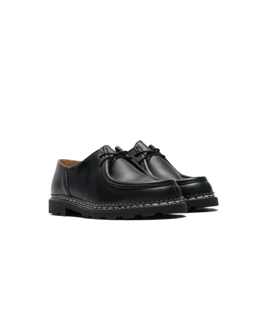 Black Leather Lace Ups Shoes 2