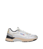 White Color Block Sneakers 1