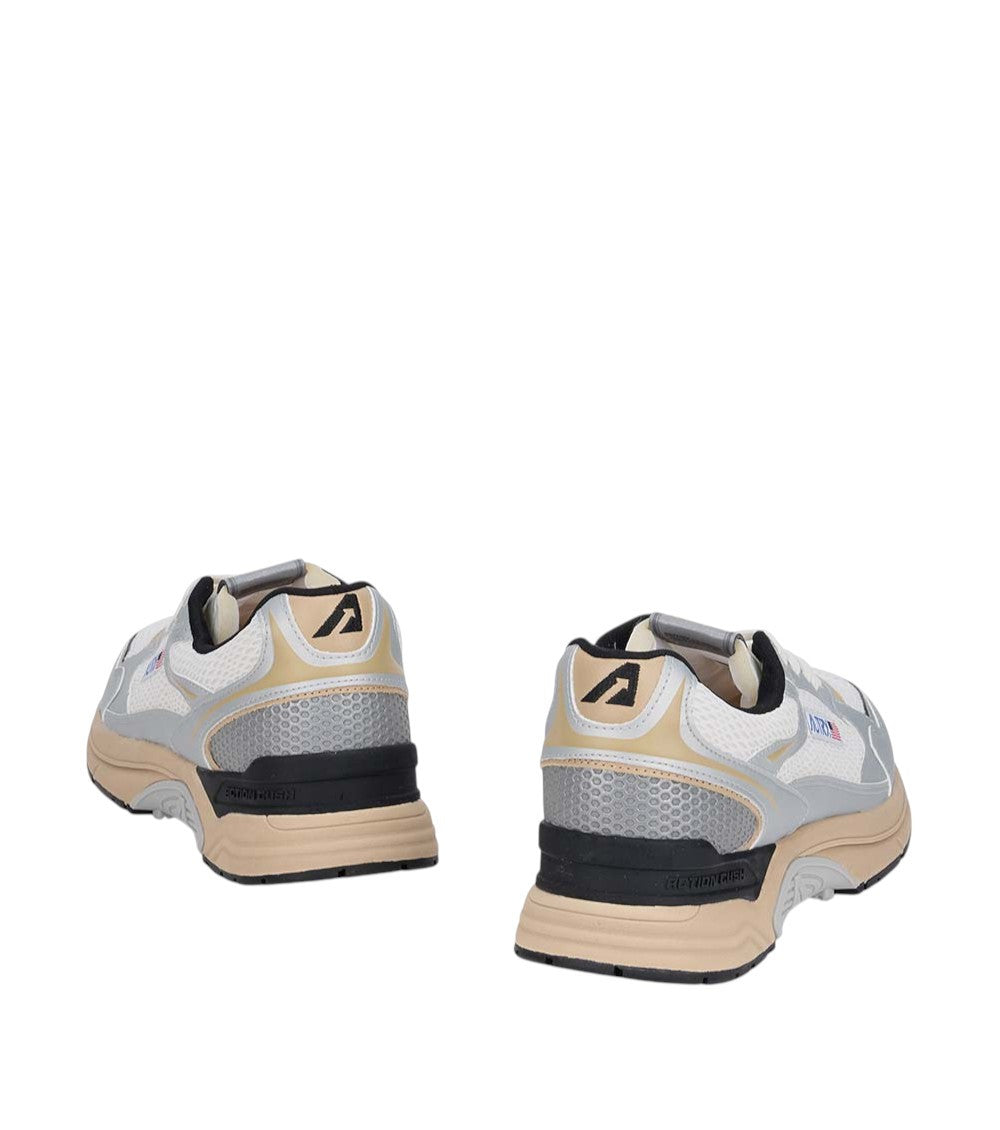 White Color Block Sneakers 3