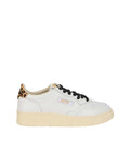 White Animal Print Sneakers 1