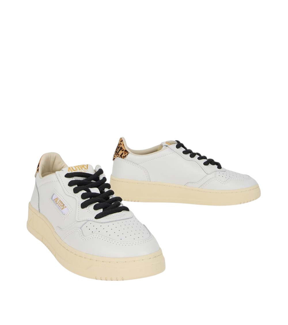 White Animal Print Sneakers 3