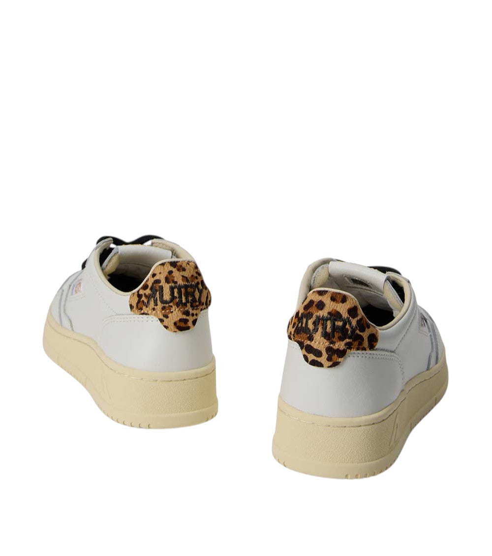 White Animal Print Sneakers 4
