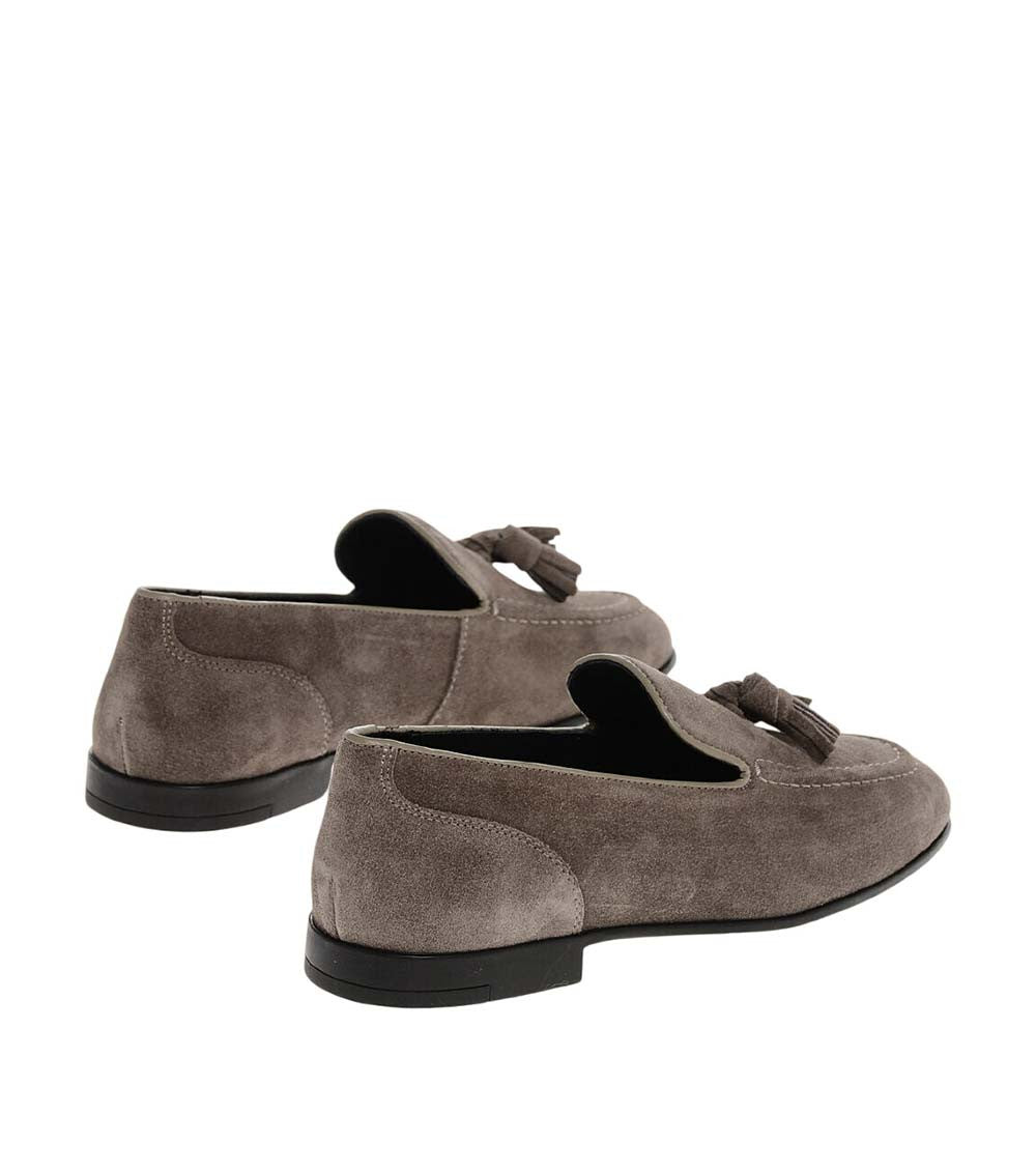 Grey Tassel Loafers 3