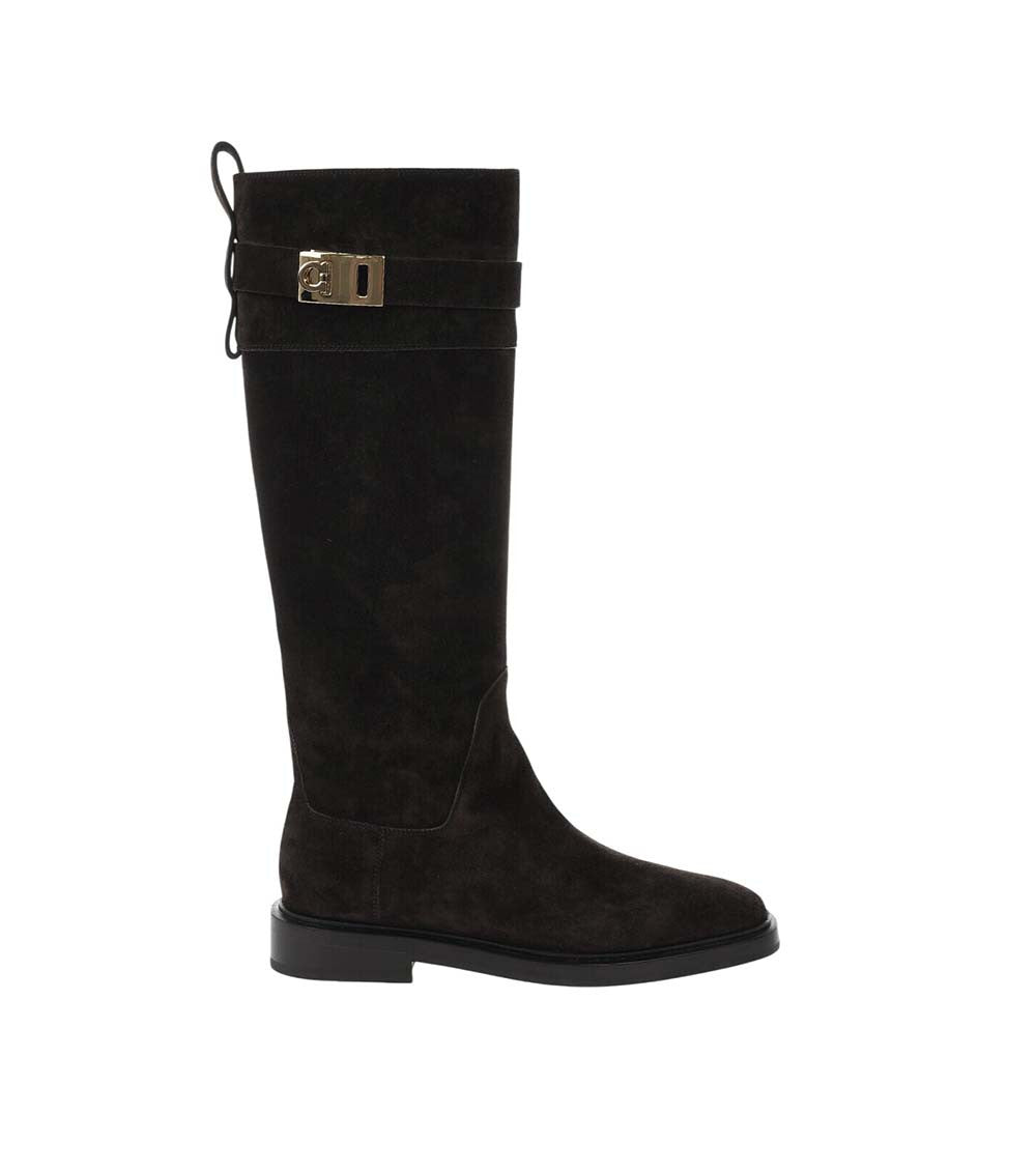 Dark Brown Roly Boots 1