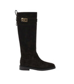Dark Brown Roly Boots 1