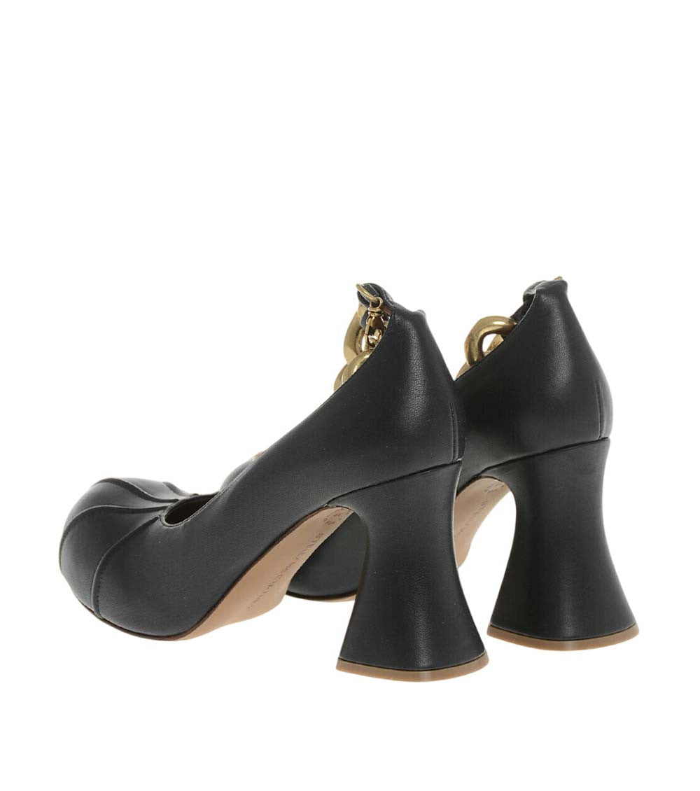 Black Embellished Groove Pumps 2