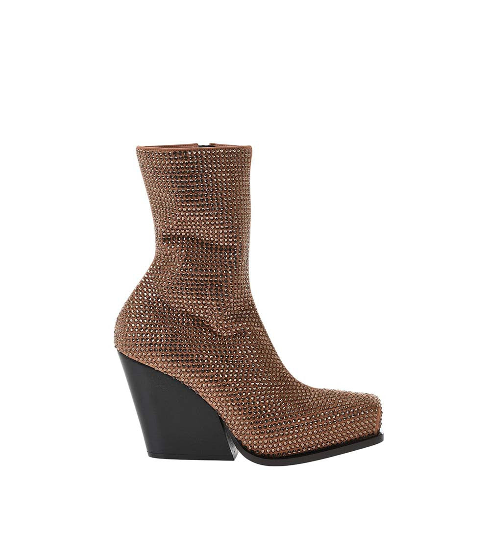 Brown Embellished Boots 1