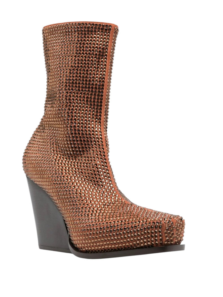 Brown Embellished Boots 2