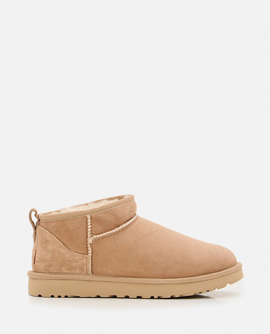 Beige Slip On Boots 5
