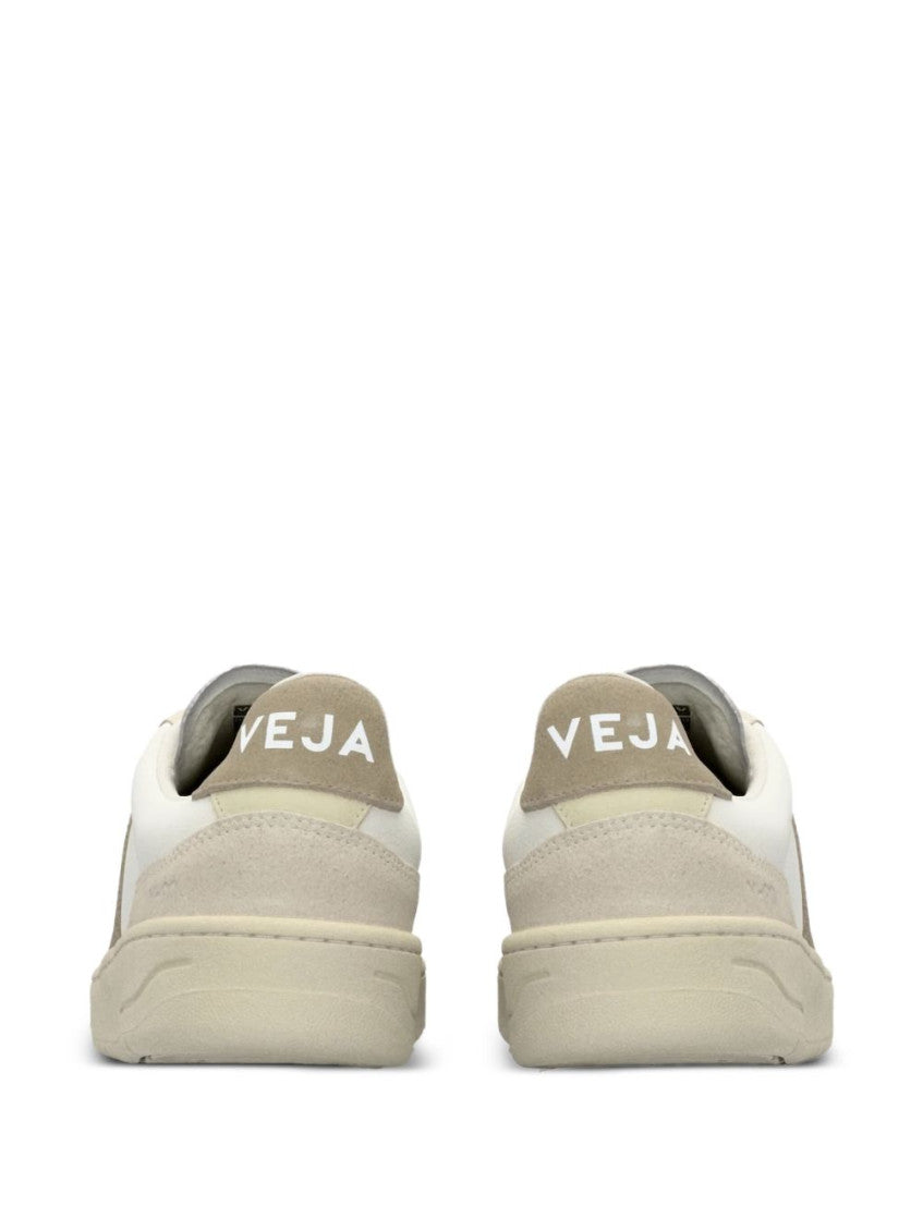 White Taupe Logo Sneakers 4