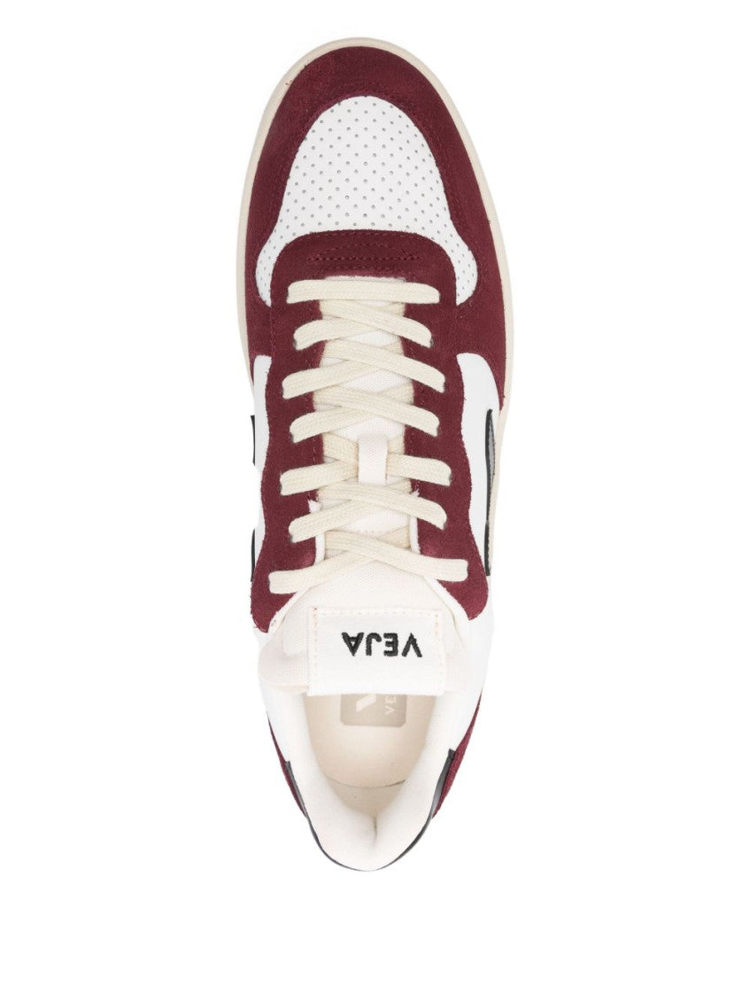 Red Lace Up Sneakers 4