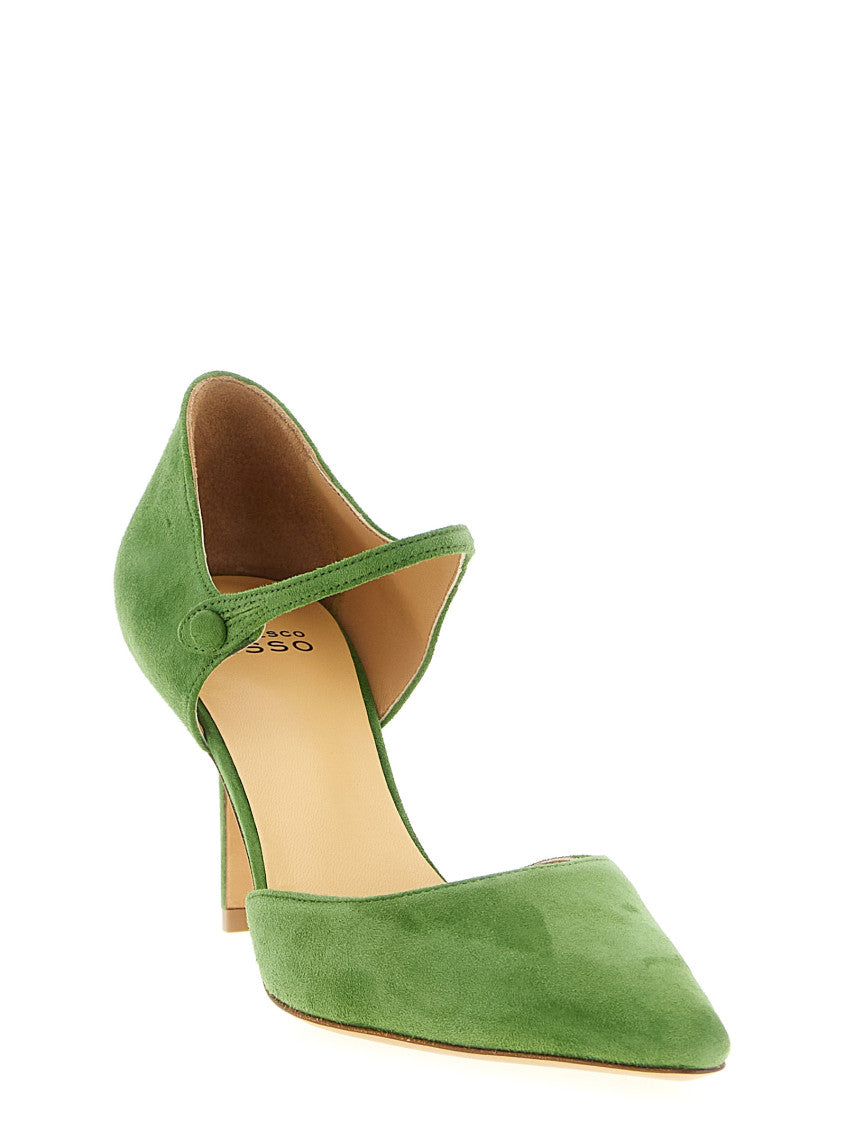 Green Suede Heels 2