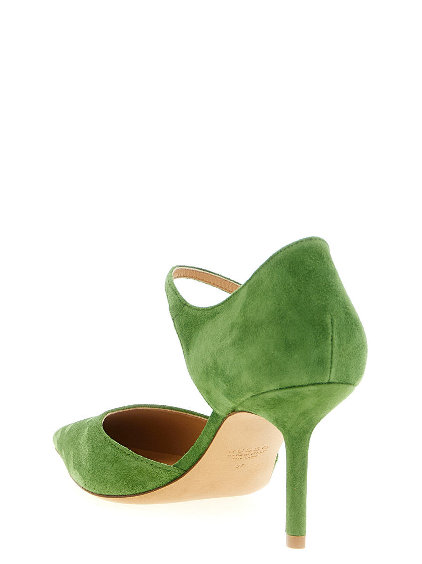 Green Suede Heels 3
