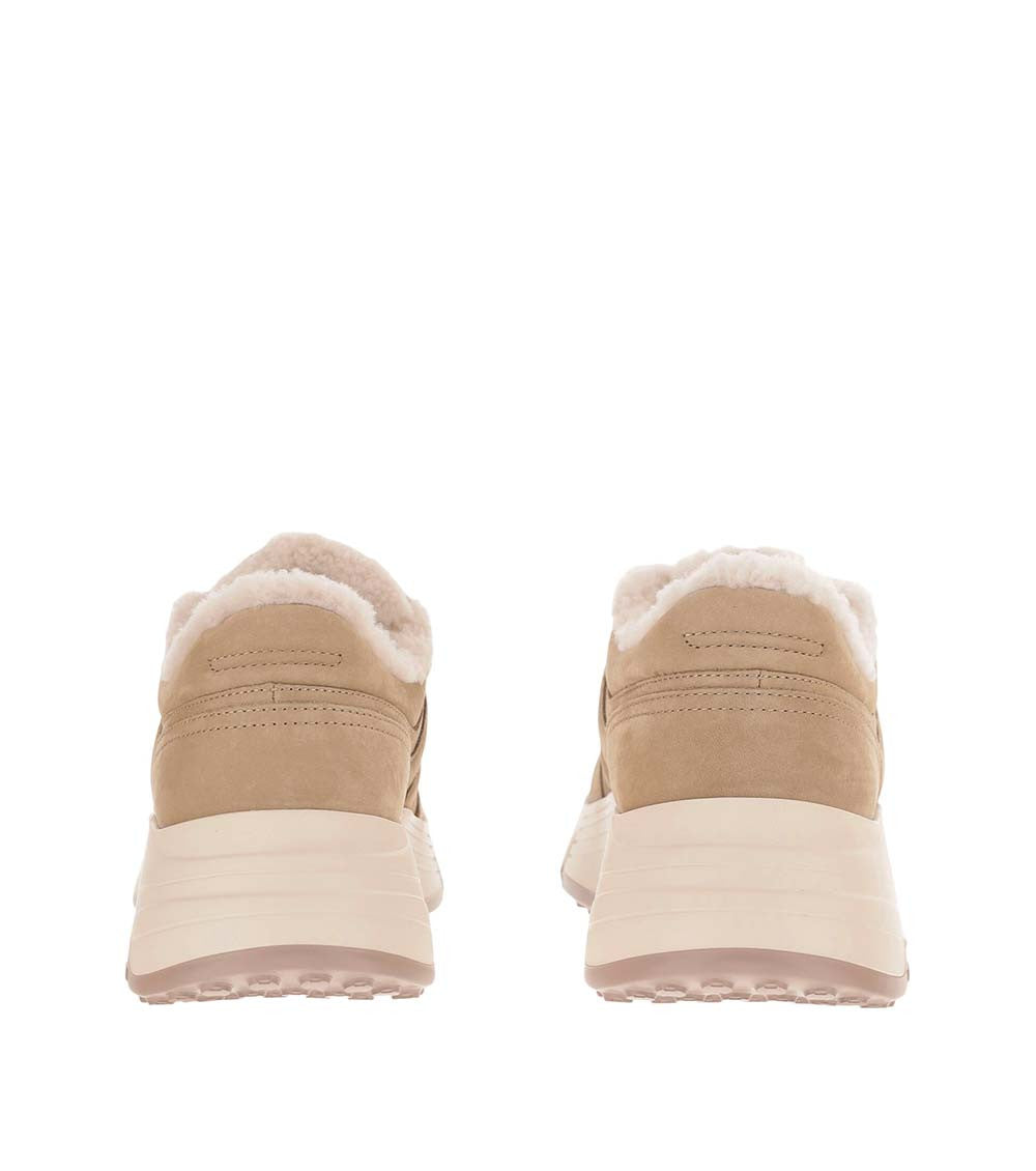 Beige Hi-Fi Logo Sneakers 4