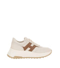 Beige Color Block Hi-Fi Sneakers 1
