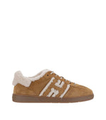 Brown H-Stripes Sneakers 1