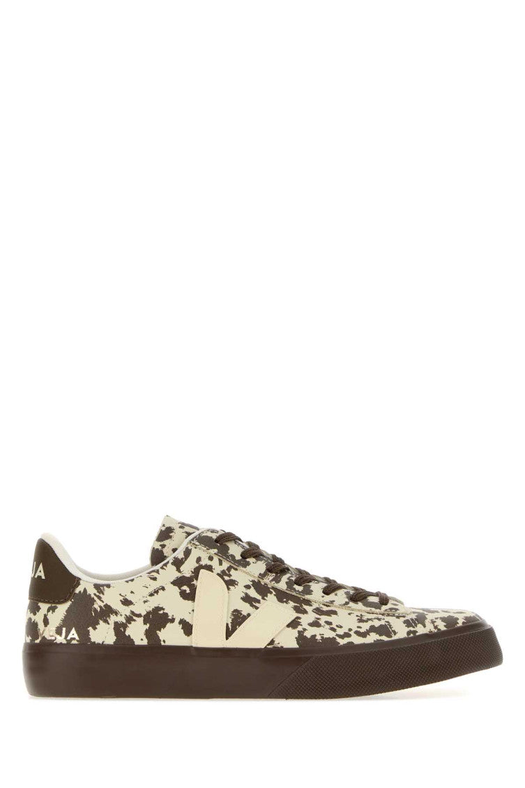 Beige Printed Campo Sneakers 1