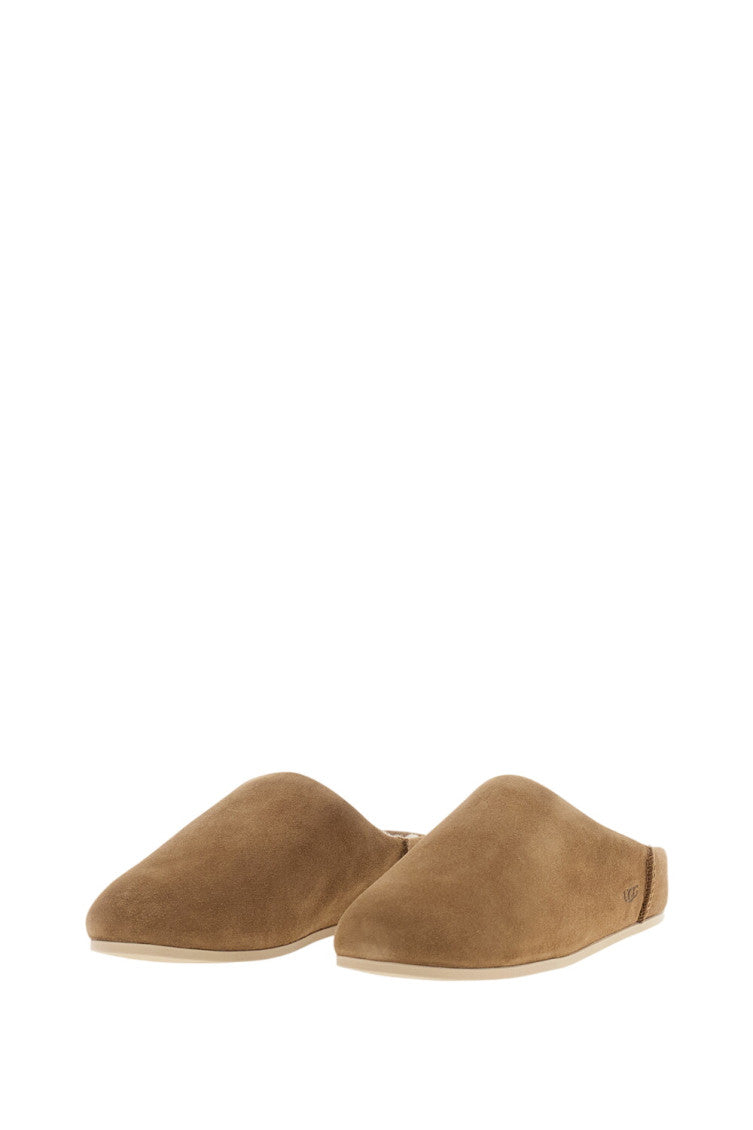 Dark Brown Solid Elea Slippers 2