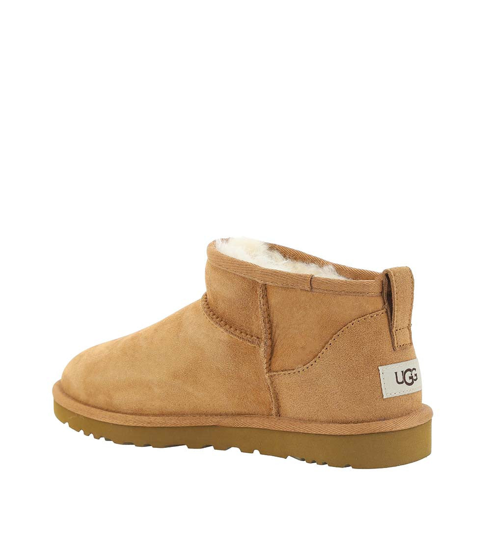 Beige Ultra Mini Suede Boots 3