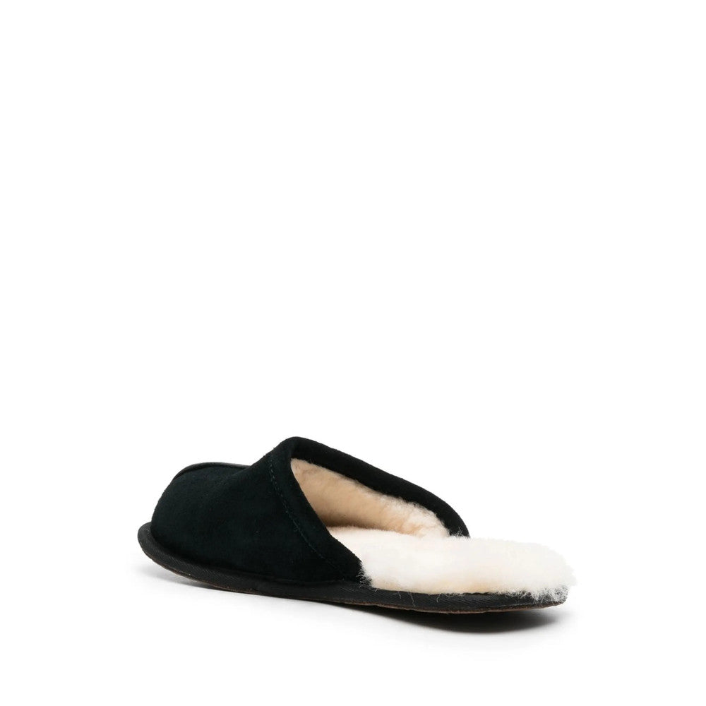 Black Logo Scuff Slippers 2