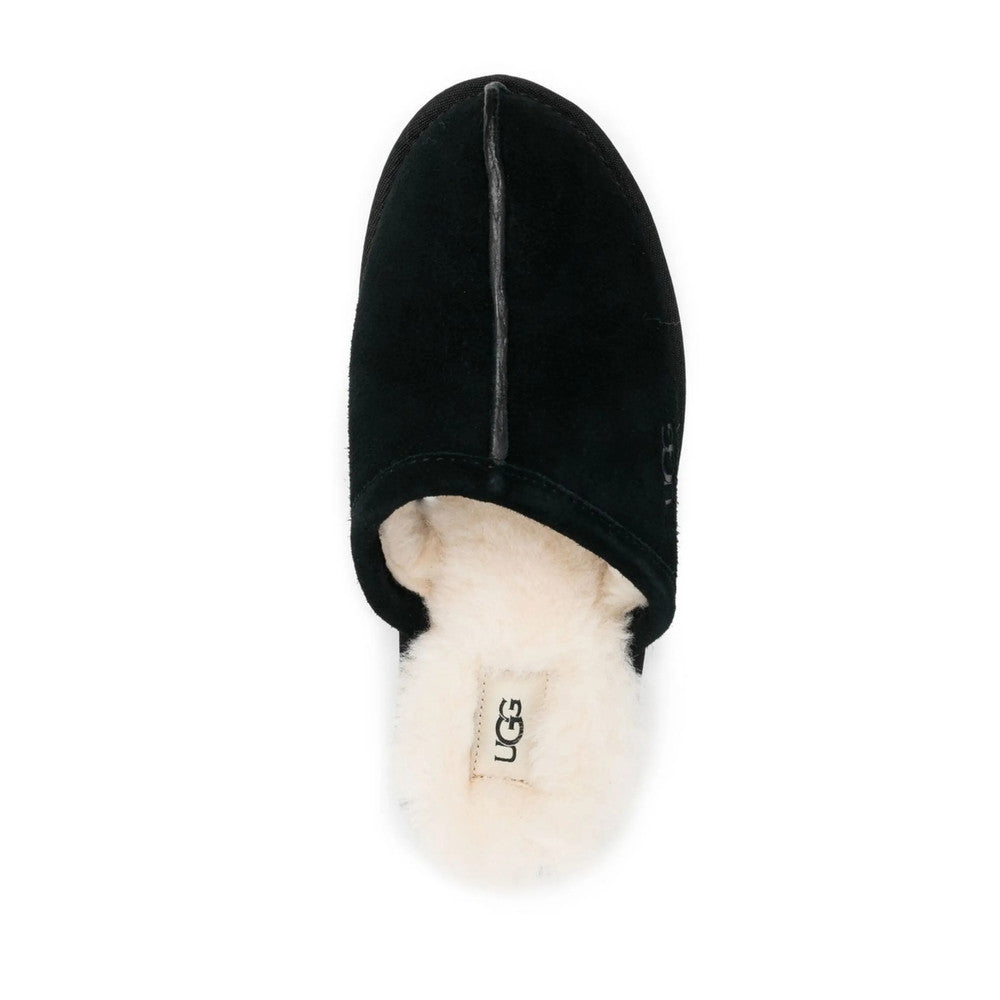 Black Logo Scuff Slippers 3