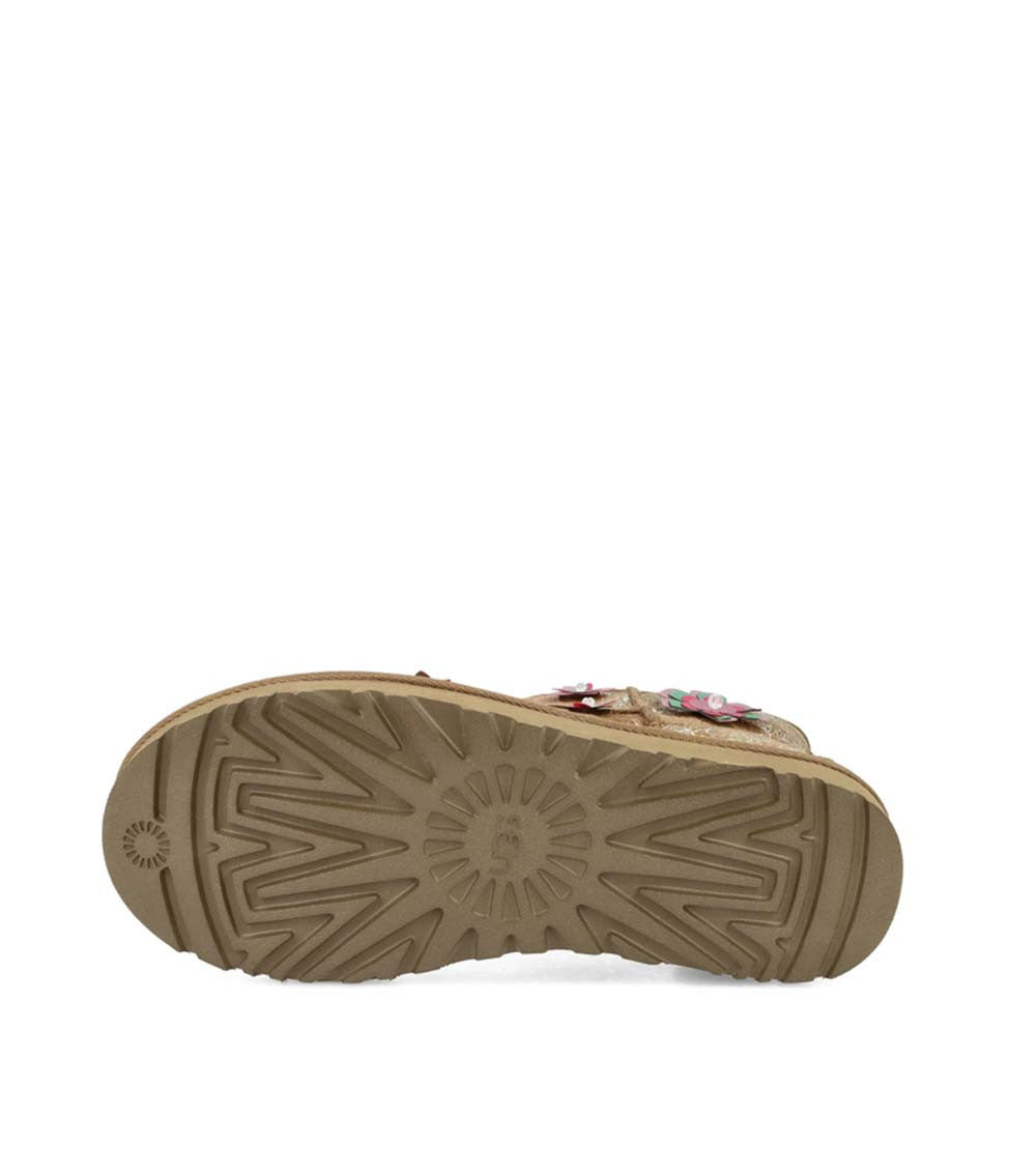 Brown Floral Classic Boots 4