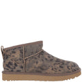 Brown Printed Ultra Mini Boots 1