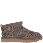 Brown Printed Ultra Mini Boots 1